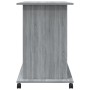 Escritorio de madera contrachapada gris Sonoma 80x50x75 cm en Escritorios | Comprar online en Foro24