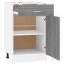 Mueble bajo con cajón "Lyon" gris Sonoma, 50x46x81,5 cm, madera
