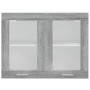 Vitrina colgante "Lyon" gris Sonoma 80x31x60 cm madera de