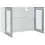 Vitrina colgante "Lyon" gris Sonoma 80x31x60 cm madera de