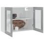 Vitrina colgante "Lyon" gris Sonoma 80x31x60 cm madera de