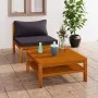 2-piece garden sofa set with dark gray acacia wood cushions by vidaXL, Modular outdoor sofas - Ref: Foro24-316284, Price: 167...