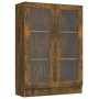 Vitrina madera contrachapada roble ahumado 82,5x30,5x115 cm