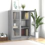 Vitrina madera contrachapada gris Sonoma 82,5x30,5x115 cm