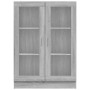 Vitrina madera contrachapada gris Sonoma 82,5x30,5x115 cm