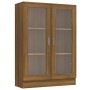 Vitrina madera contrachapada roble marrón 82,5x30,5x115 cm