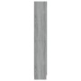 Vitrina de madera contrachapada gris sonoma 82,5x30,5x185,5 cm