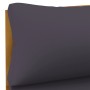 2-piece garden sofa set with dark gray acacia wood cushions by vidaXL, Modular outdoor sofas - Ref: Foro24-316284, Price: 167...