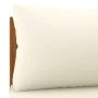 2-piece sofa set with cream white cushions and acacia wood. by vidaXL, Modular outdoor sofas - Ref: Foro24-316285, Price: 189...