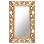 Brown hand carved mirror 80x50 cm solid mango wood by vidaXL, Mirrors - Ref: Foro24-321639, Price: 106,95 €, Discount: %