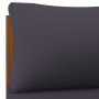 Ecksofa mit dunkelgrauen Kissen aus massivem Akazienholz von vidaXL, Modulare Sofas für den Außenbereich - Ref: Foro24-316286...