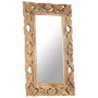 Brown hand carved mirror 80x50 cm solid mango wood by vidaXL, Mirrors - Ref: Foro24-321639, Price: 106,95 €, Discount: %