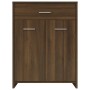 Armario baño madera contrachapada roble marrón 60x33x80 cm
