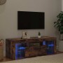 Mueble de TV con luces LED roble ahumado 120x35x40 cm en Muebles TV | Comprar online en Foro24