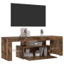 Mueble de TV con luces LED roble ahumado 120x35x40 cm en Muebles TV | Comprar online en Foro24