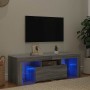 Mueble de TV con luces LED gris Sonoma 120x35x40 cm en Muebles TV | Comprar online en Foro24