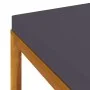 Footstool with dark gray cushion solid acacia wood by vidaXL, Modular outdoor sofas - Ref: Foro24-316290, Price: 88,23 €, Dis...