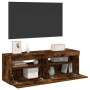 Muebles de TV con luces LED 2 uds roble ahumado 60x35x40 cm en Muebles TV | Comprar online en Foro24