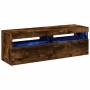 Muebles de TV con luces LED 2 uds roble ahumado 60x35x40 cm en Muebles TV | Comprar online en Foro24
