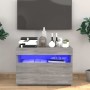 Mueble de TV con luces LED gris Sonoma 60x35x40 cm en Muebles TV | Comprar online en Foro24