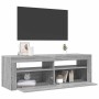 Mueble de TV con luces LED gris Sonoma 120x35x40 cm en Muebles TV | Comprar online en Foro24