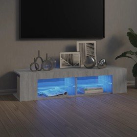 Mueble de TV con luces LED gris Sonoma 135x39x30 cm en Muebles TV | Comprar online en Foro24