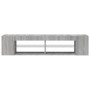 Mueble de TV con luces LED gris Sonoma 135x39x30 cm