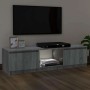 Mueble de TV con luces LED gris Sonoma 120x30x36 cm