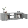 Mueble de TV con luces LED gris Sonoma 120x30x36 cm