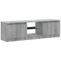 Mueble de TV con luces LED gris Sonoma 120x30x36 cm