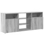 Mueble de TV con luces LED gris Sonoma 120x30x50 cm