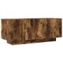 Mueble para TV madera contrachapada roble ahumado 100x35x40 cm