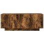 Mueble para TV madera contrachapada roble ahumado 100x35x40 cm