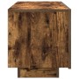 Mueble para TV madera contrachapada roble ahumado 100x35x40 cm