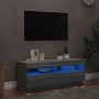 Mueble de TV con luces LED gris Sonoma 100x35x40 cm en Muebles TV | Comprar online en Foro24