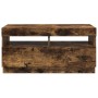 Mueble de TV con luces LED color roble ahumado 80x35x40 cm en Muebles TV | Comprar online en Foro24