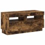 Mueble de TV con luces LED color roble ahumado 80x35x40 cm en Muebles TV | Comprar online en Foro24