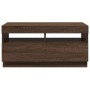 Mueble de TV con luces LED color roble marrón 80x35x40 cm en Muebles TV | Comprar online en Foro24