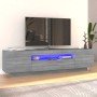 Mueble de TV con luces LED gris Sonoma 160x35x40 cm en Muebles TV | Comprar online en Foro24