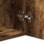 Aparador con luces LED roble ahumado 80x35x75 cm