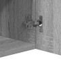 Aparador con luces LED gris Sonoma 80x35x75 cm