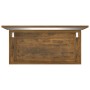 Set de muebles baño 2 pzas madera contrachapada roble ahumado