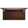 Set de muebles baño 2 pzas madera contrachapada marrón roble