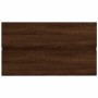 Set de muebles baño 2 pzas madera contrachapada marrón roble