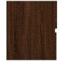 Set de muebles baño 2 pzas madera contrachapada marrón roble
