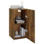 Muebles para TV 2 uds madera roble ahumado 30,5x30x60 cm