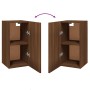 Muebles para TV 2 uds madera roble marrón 30,5x30x60 cm