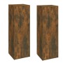 Muebles para TV 2 uds madera roble ahumado 30,5x30x90 cm en Muebles TV | Comprar online en Foro24