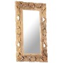 Brown hand carved mirror 80x50 cm solid mango wood by vidaXL, Mirrors - Ref: Foro24-321639, Price: 106,95 €, Discount: %