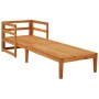 Lounger with dark gray cushions solid acacia wood by vidaXL, Modular outdoor sofas - Ref: Foro24-316317, Price: 168,00 €, Dis...